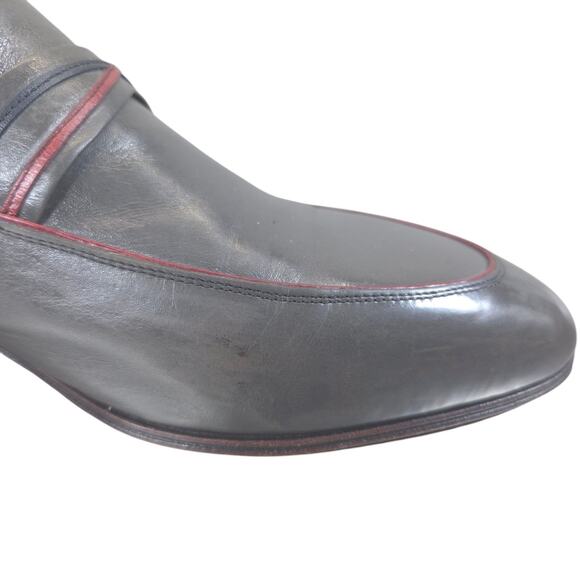 Sophisticated Gray Leather Men\'s Oxfords main image 15